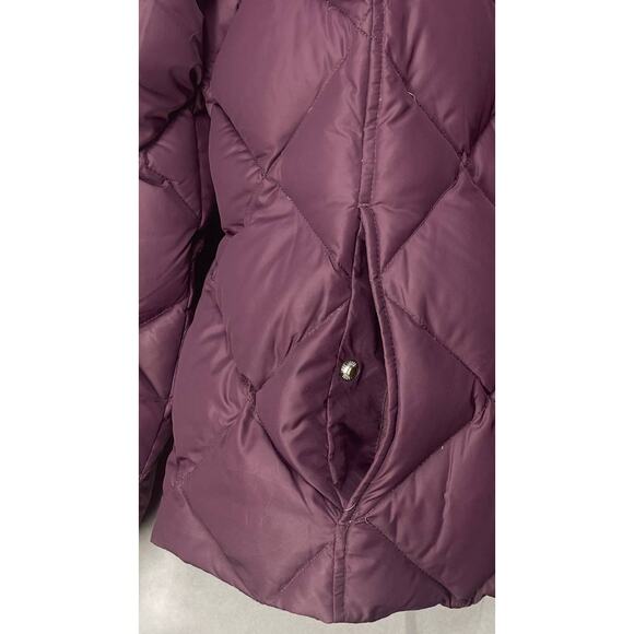 Eddie Bauer Premium Goose Down Quilter Puffer Jacket Purple Sz XXL 700 Fill - Picture 10 of 11